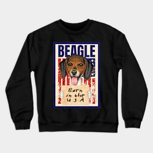 Beagle USA Flag Crewneck Sweatshirt